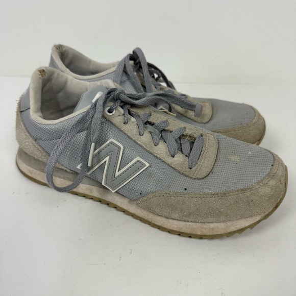New Balance 501 Gray Grey Sneakers Suede Preppy sporty - Picture 1 of 8